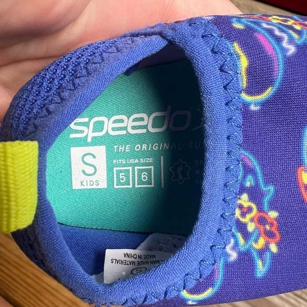 Speedo Blue Shark Toddler Water Shoes 5/6